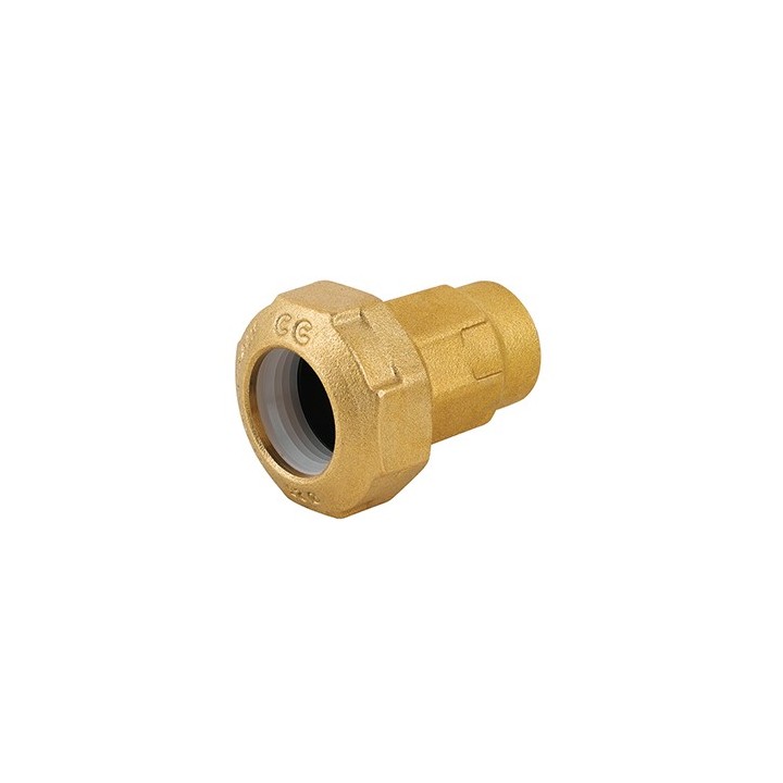 RACCORDO FEMMINA RIDOTTO IN OTTONE PER TUBO PE 1" x 40