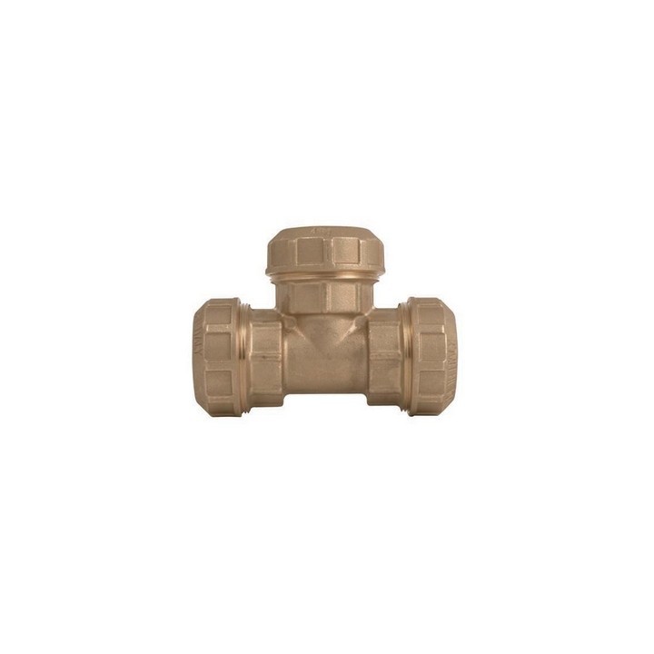 RACCORDO A TEE DOPPIO OTTONE ITAP Diam. 32