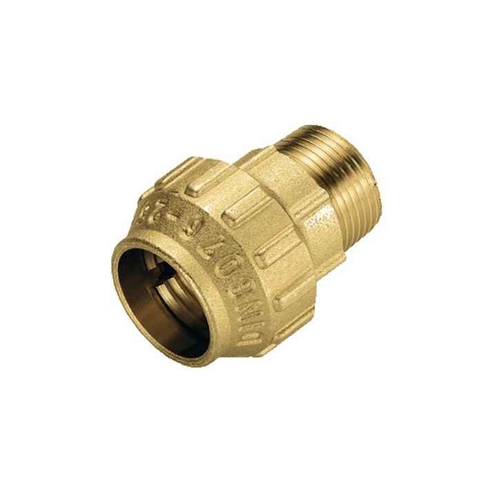 RACCORDO DIRITTO MASCHIO IN OTTONE TIEMME 1/2" x 20