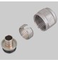 ADATTATORE TUBO PLASTICA CON CALOTTA - 15 x 2,5
