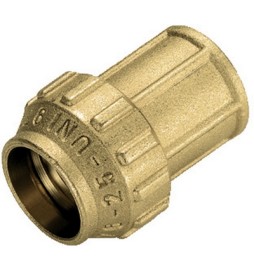 RACCORDO DIRITTO FEMMINA IN OTTONE TIEMME 1"1/2 x 50