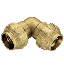 RACCORDO CURVO DOPPIO IN OTTONE TIEMME Diam. 40