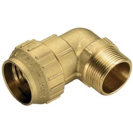 RACCORDO CURVO MASCHIO IN OTTONE TIEMME 1/2" x 20