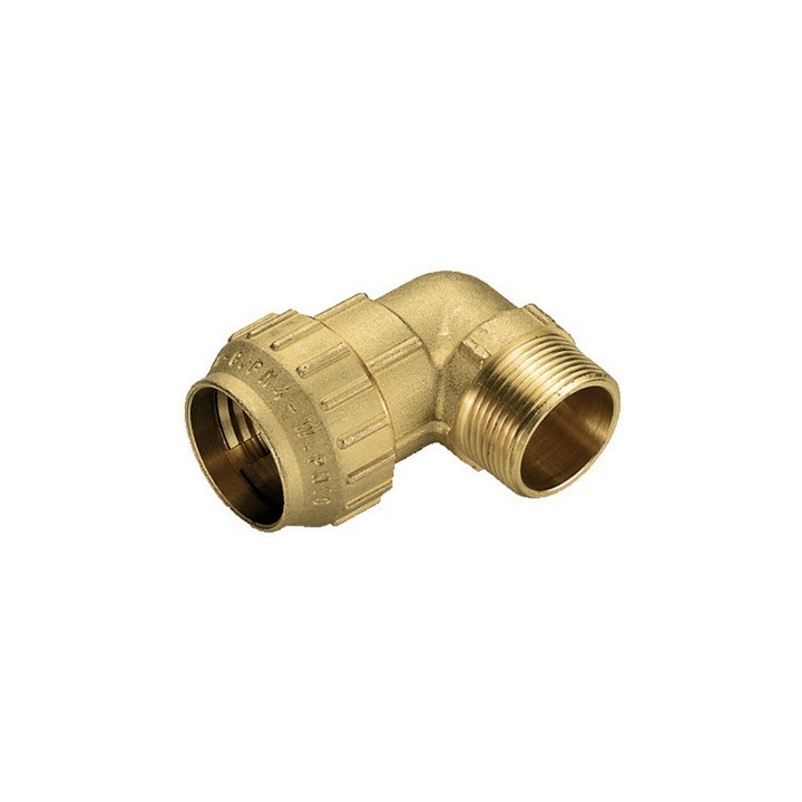 RACCORDO CURVO MASCHIO IN OTTONE TIEMME 1"1/2 x 50