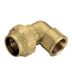 RACCORDO CURVO FEMMINA IN OTTONE TIEMME 2" x 63