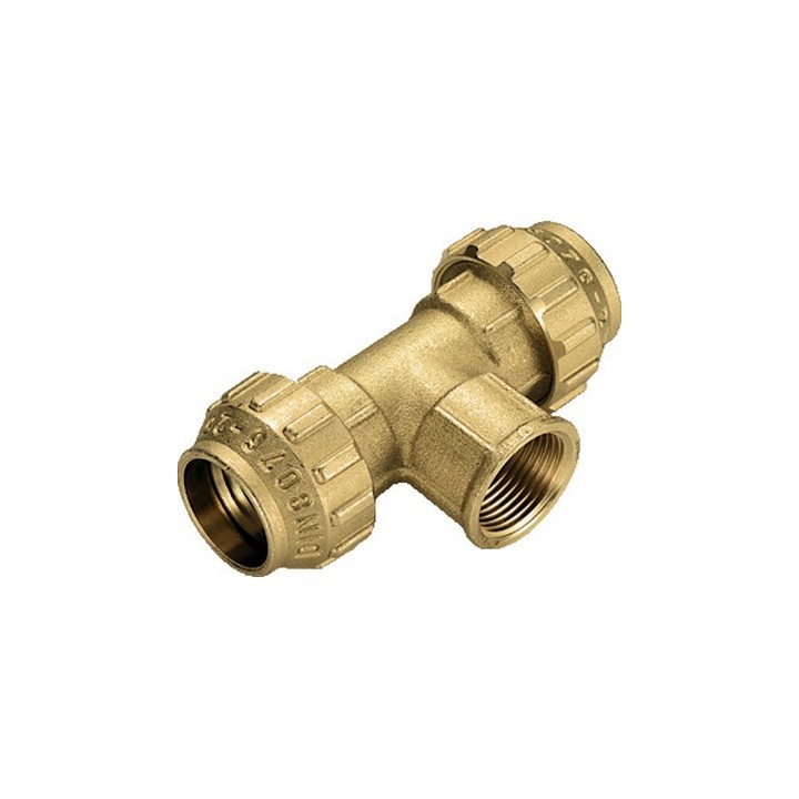 RACCORDO A TEE FEMMINA IN OTTONE TIEMME 1/2" x 20