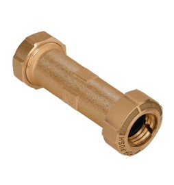 MONOGIUNTO DIRITTO PROLUNGATO PER PE/PE CON ANELLO OTTONE 25 x 25 Lungh. 125 mm