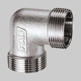 GOMITO DOPPIO MONOCONO CROMATO FAR - 24 x 19