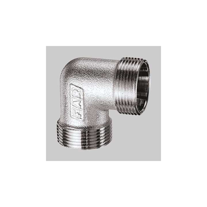 GOMITO DOPPIO MONOCONO CROMATO FAR - 24 x 19