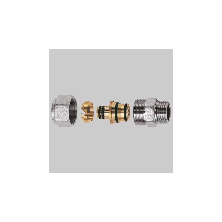 NIPLES MASCHIO CROMATO FAR COMPLETO - 1" x 32 x 3