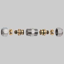 NIPLES DOPPIO CROMATO FAR COMPLETO - 1" x 26 x 3