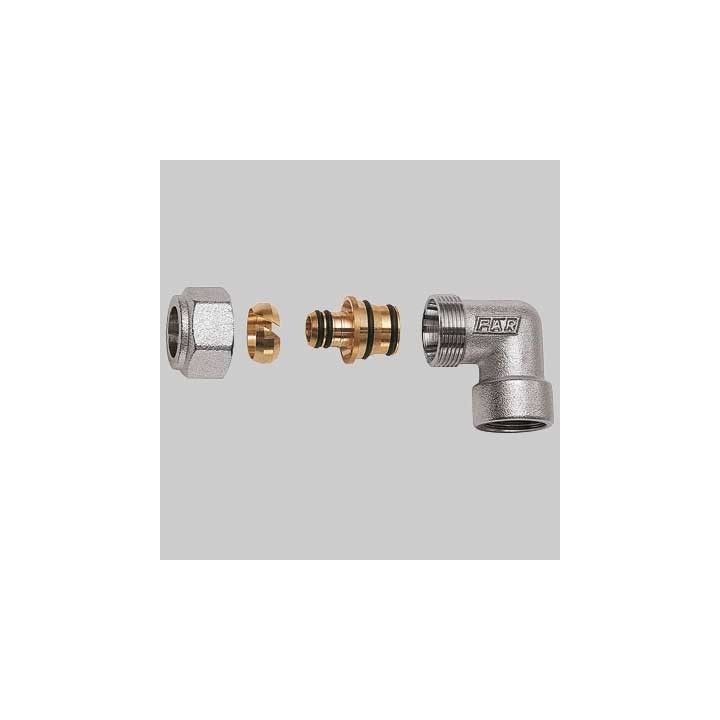GOMITO FEMMINA CROMATO FAR COMPLETO - 3/4 x 26 x 3