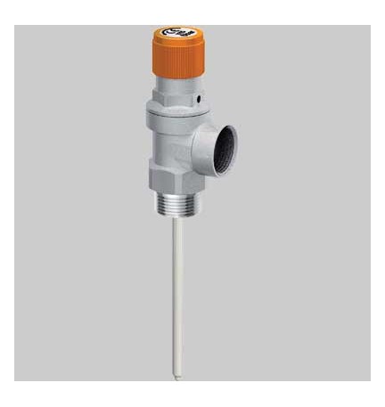 VALVOLA DI SICUREZZA COMBINATA PER IMPIANTI SOLARI - 6 BAR 3/4x 3/4