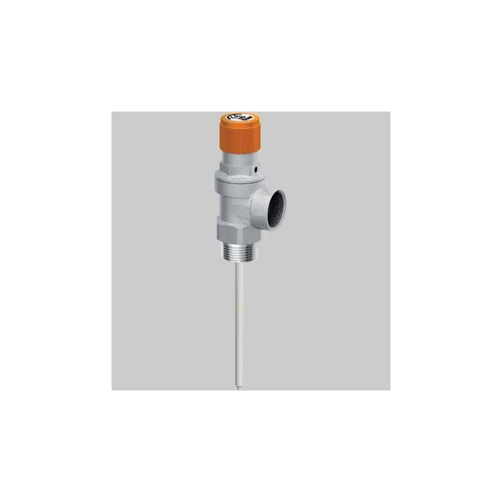 VALVOLA DI SICUREZZA COMBINATA PER IMPIANTI SOLARI - 6 BAR 3/4x 3/4
