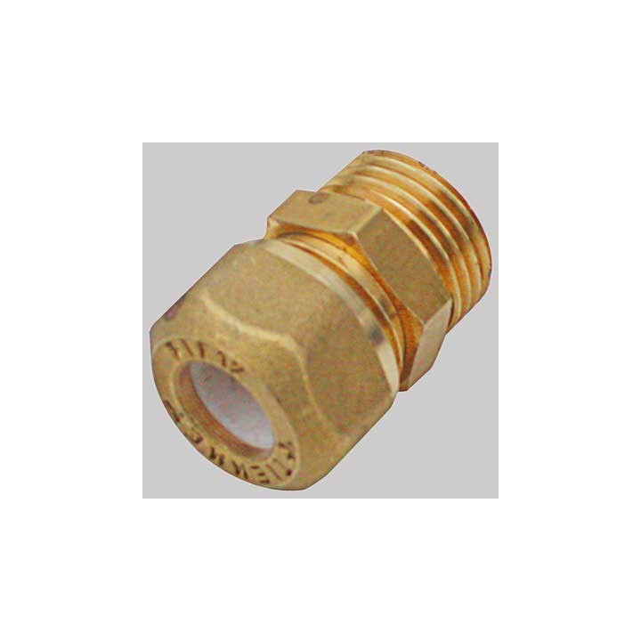 RACCORDO DIRITTO MASCHIO CON OGIVA P.T.E.F. - 18 x 1/2 - 3/4 x 1/2