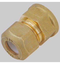 RACCORDO DIRITTO FEMMINA CON OGIVA P.T.E.F. - 12 x 1/2 - 1/2 x 1/2