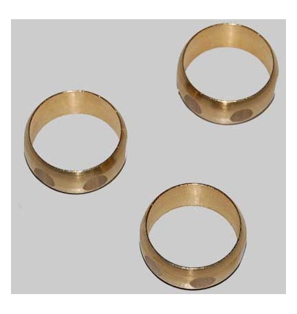 OGIVE IN OTTONE PER TUBO RAME - 14 x 1/2
