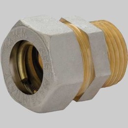 RACCORDO DIRITTO MASCHIO O-RING - 12 x 1/2