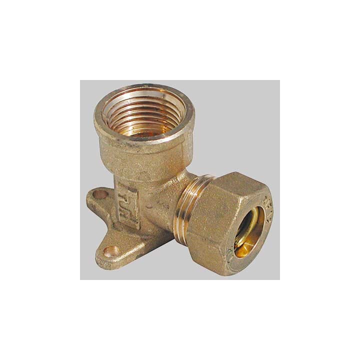 GOMITO CON FLANGIA 3 FORI O-RING TIEMME - 12 x 1/2