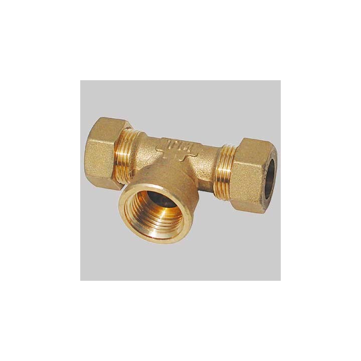 TEE FEMMINA O-RING TIEMME - 16 x 1/2 x 16