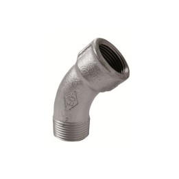 CURVA LUNGA MF 45° ZINCATA 1"1/2