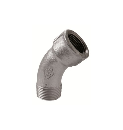 CURVA LUNGA MF 45° ZINCATA 1/2 -CONF