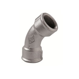 CURVA LUNGA FF 45° ZINCATA 1"