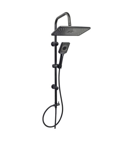 COLONNA DOCCIA C/SOFF E DOCC LX-4002 NERO OP GROENLANDIA