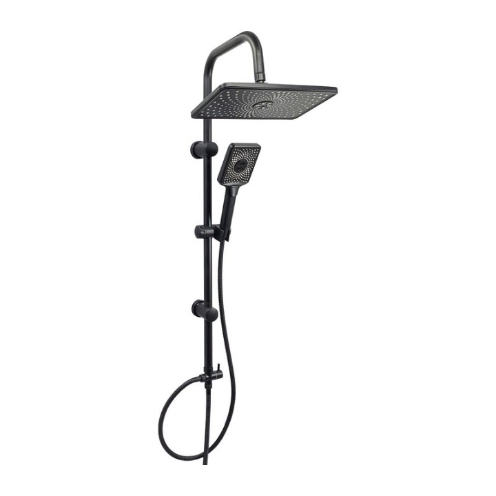 COLONNA DOCCIA C/SOFF E DOCC LX-4002 NERO OP GROENLANDIA