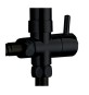 DEVIATORE COLONNA DOCCIA LX-4001 NERO OP GROENLANDIA