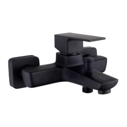 SERIE ELEGANT GRUPPO VASCA MISCELATORE NERO OPACO