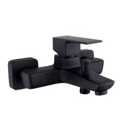 SERIE ELEGANT GRUPPO VASCA MISCELATORE NERO OPACO