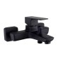 SERIE ELEGANT GRUPPO VASCA MISCELATORE NERO OPACO