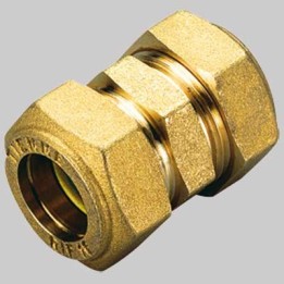 RACCORDO DIRITTO DOPPIO O-RING GIALLO - 14 x 14