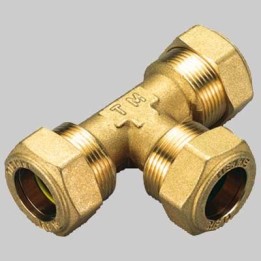 RACCORDO A TEE CON O-RING GIALLO - 10x10x10