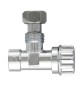 RUBINETTO CROMATO P/CASSETTA WC D 3/8**