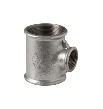 TEE RIDOTTA ZINCATA 3/4 x 1/2 x 1/2