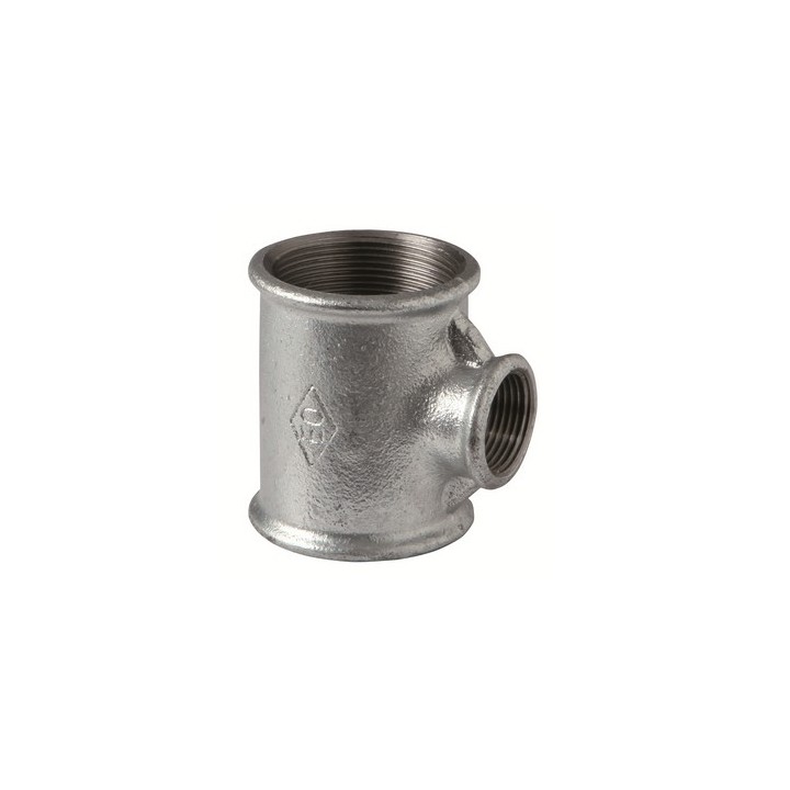 TEE RIDOTTA ZINCATA 1"1/2x3/4"x1" 1/2