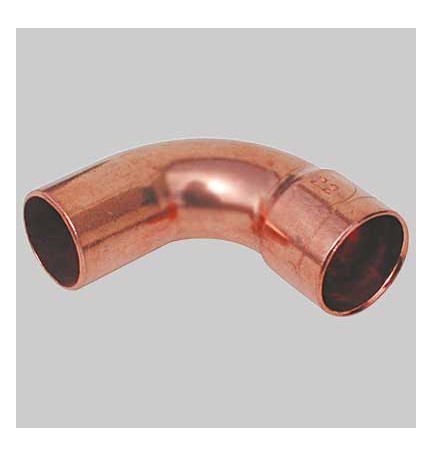 CURVA RAME 90° A SALDARE MASCHIO/FEMMINA - 14 x 14
