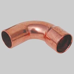 CURVA RAME 90° A SALDARE MASCHIO/FEMMINA - 22 x 22