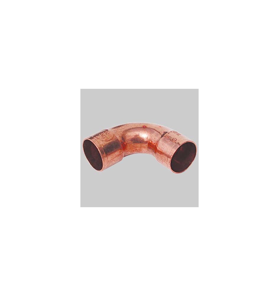 CURVA RAME 90° A SALDARE FEMMINA/FEMMINA - 12 x 12