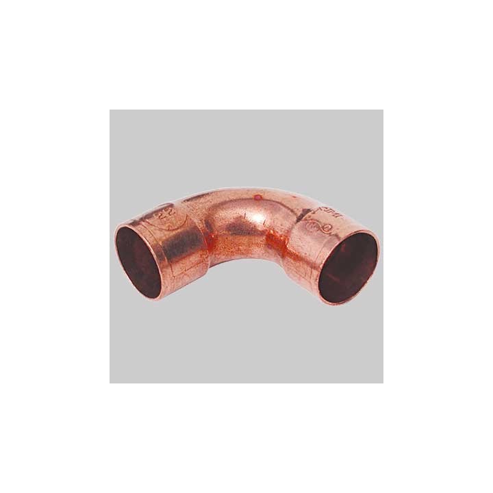 CURVA RAME 90° A SALDARE FEMMINA/FEMMINA - 16 x 16