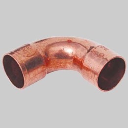 CURVA RAME 90° A SALDARE FEMMINA/FEMMINA - 54 x 54