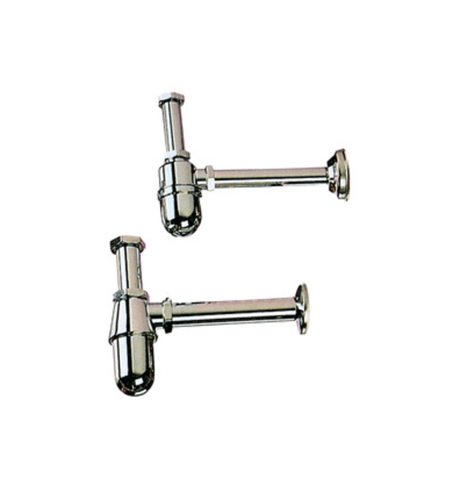 SIFONE A BOTTIGLIA OTTONE CROMATO D 1.1/4*