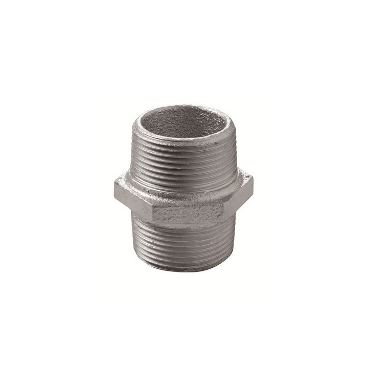 NIPPLE CON FILETTATURA DX & SX ZINCATO 1"