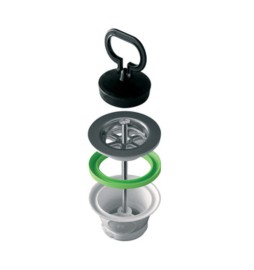 PILETTA P/LAVELLO INOX D 70 MM 1.1/2**