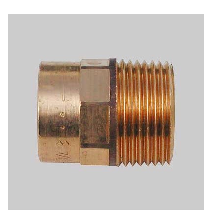 NIPLES BRONZO FILETTATO MASCHIO A SALDARE FEMMINA - 16 x 3/4