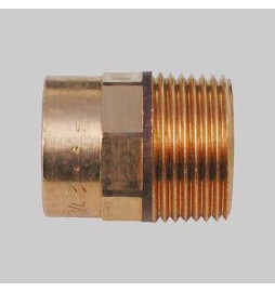 NIPLES BRONZO FILETTATO MASCHIO A SALDARE FEMMINA - 22 x 3/4