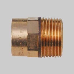 NIPLES BRONZO FILETTATO MASCHIO A SALDARE FEMMINA - 35 x 1"1/4