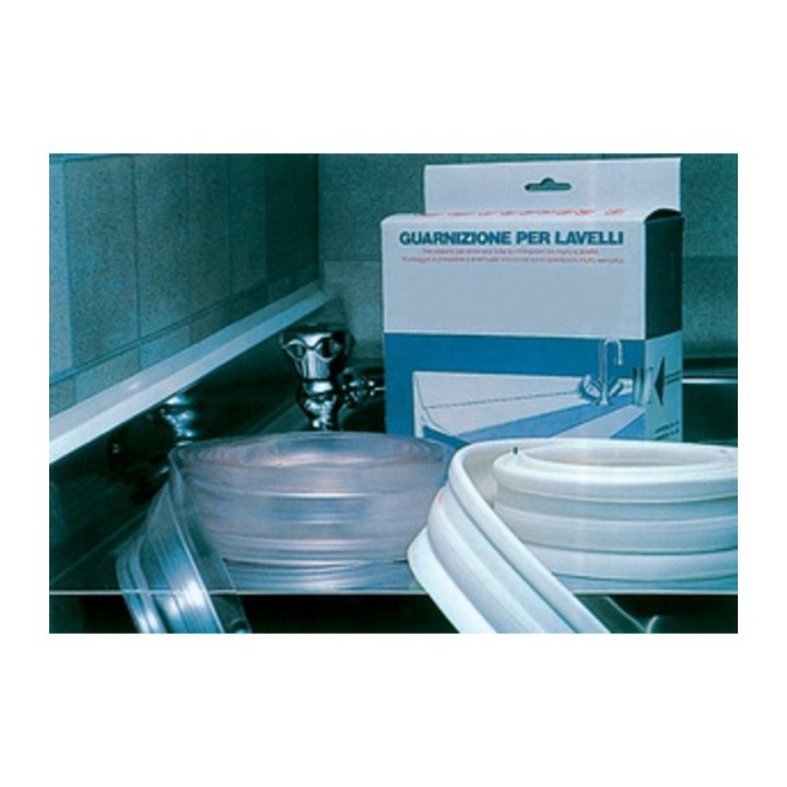 GUARNIZIONE P/LAVELLO ROTOLO 25 M BIANCO**